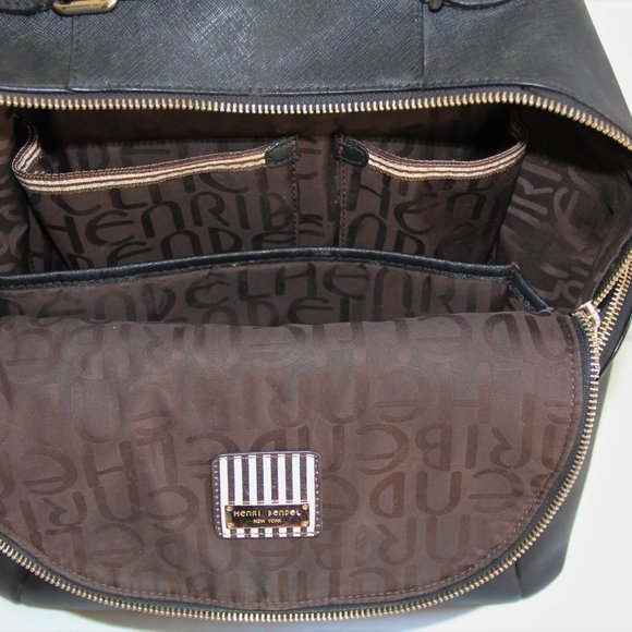 Henri Bendel Saffiano Leather Large Backpack - Picture 8 of 12
